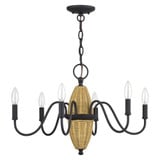 Laurelin 6 Light Chandelier 15.5 Inch Tall and 24 Inch Wide by Livex - 60001