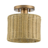 Weavington 1 Light Small Semi Flush Mount 8.75 X 8.5 Inch Wide by Livex - 60045