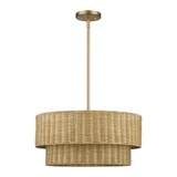 Weavington 4 Light Pendant 18 Inch Tall and 21 Inch Wide by Livex - 60044