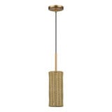 Weavington 1 Light Mini Pendant 23 Inch Tall and 5.13 Inch Wide by Livex - 60040