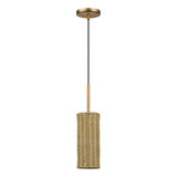 Weavington 1 Light Mini Pendant 23 Inch Tall and 5.13 Inch Wide by Livex - 60040