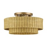 Weavington 4 Light Extra Large Semi Flush Mount 21 Inch Wide by Livex - 60049