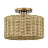 Weavington 1 Light Medium Semi Flush Mount 8.75 X 12 Inch Wide by Livex - 60117