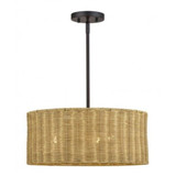 Weavington 3 Light Pendant 16 Inch Tall and 18 Inch Wide by Livex - 60043