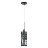 Twinewell 1 Light Mini Pendant 25 Inch Tall and 5.13 Inch Wide by Livex - 60451