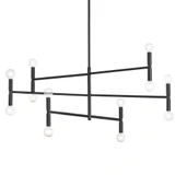 Ava 12 Light Oversized 3 Tier Chandelier by Dainolite - AVA-4012C