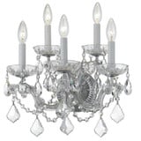 Maria Theresa 5 Light Candle Style Wall Sconce 18 Inch Tall by Crystorama - 4404