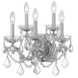 Maria Theresa 5 Light Candle Style Wall Sconce 18 Inch Tall by Crystorama - 4404