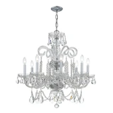Traditional Crystal 8 Light Large Chandelier by Crystorama - 5008
