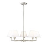 Leila 5 Light Chandelier In Modern Style 10.75 x 34 Inches Wide by Z-Lite - 744-34R