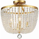 Rylee 4 Light 16.5 Inch Wide Flush Mount by Crystorama - 604_CEILING