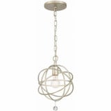 Solaris 1 Light 9 Inch Wide Pendant by Crystorama - 9220