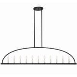 Abbott 11 Light Oversized Linear Chandelier by Crystorama - ABB-3009