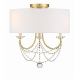 Delilah 3 Light 15.75 Inch Wide Flush Mount by Crystorama - DEL-90803_CEILING