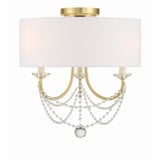 Delilah 3 Light 15.75 Inch Wide Flush Mount by Crystorama - DEL-90803_CEILING