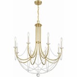 Delilah 8 Light Large Chandelier by Crystorama - DEL-90808