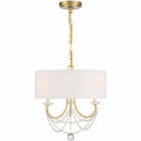 Delilah 3 Light Small Chandelier by Crystorama - DEL-90803