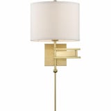 Marshall 1 Light Swing Arm Wall Sconce by Crystorama - MAR-A8031