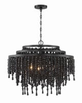 Poppy 6 Light Large Round Chandelier by Crystorama - POP-A5076