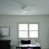 Upland Buildings 3 Blade Hugger Ceiling Fan LED Lights 48 Inch Wide by BSH - 147-BEL-3329890