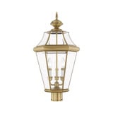 Georgetown 3 Light Outdoor Post Top Lantern 13 x 23.25 Inches by Livex  - 2364