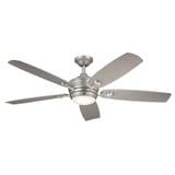 Mansfield Strand Five Blade Ceiling Fan with Light Kit 56 Inch Wide by BSH - 147-BEL-310080