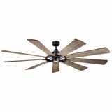 Industrial Inspired Windmill 9 Blade Ceiling Fan 85 inches Wide by BSH - 147-BEL-2958963