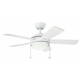 Starkk Ceiling Fan with Light Kit 13.75 Inch H by 42 Inch W by Kichler  - 330171