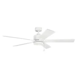 Lucian II 5 Blade Ceiling Fan 14 Inches Tall and 60 Inches Wide by Kichler - 330243