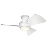 Sola Ceiling Fan with Light Kit 11 Inch tall by 34 Inch wide by Kichler - 330150