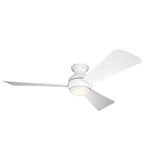 Sola Ceiling Fan with Light Kit 11 Inch tall by 54 Inch wide by Kichler - 330152