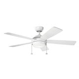 Starkk Ceiling Fan with Light Kit 13.75 Inch H by 52 Inch W by Kichler  - 330174