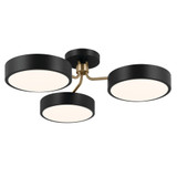 Ellison Meadows 3 Light 40 Inch Wide Semi Flush Mount by Bailey Street Home - 1292588