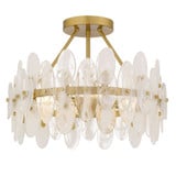 Abigail 15W 4 LED Semi Flush Mount 14 Inch Tall and 18 Inch Wide by Quoizel - ABI1718