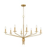 Alexander 15W 8 LED Chandelier 31 Inch Tall and 40 Inch Wide by Quoizel - ALEX5040