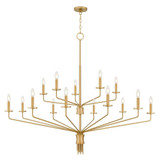 Alexander 15W 15 LED Chandelier 46 Inch Tall and 55 Inch Wide by Quoizel - ALEX5055