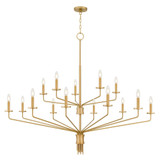 Alexander 15W 15 LED Chandelier 46 Inch Tall and 55 Inch Wide by Quoizel - ALEX5055