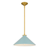 Bradbury 1 Light Pendant 7.5 Inch Tall and 14 Inch Wide by Quoizel - BRAD1814