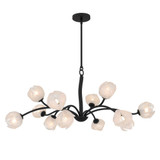Walker 10W 12 LED Chandelier 17.75 Inch Tall and 40 Inch Wide by Quoizel - WALK5040