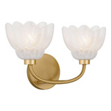 Whitecap 15W 2 LED Bath Vanity 8.5 Inch Tall and 15 Inch Wide by Quoizel - WHP8615
