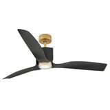 Sven 3 Blade Ceiling Fan with Light Kit 14 Inch and 54 Inch Wide by Hinkley - 908154