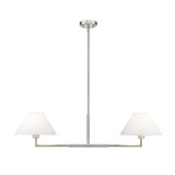 Leila 2 Light Chandelier In Modern Style 9.5 x 12 Inch Wide by Z-Lite - 744-42L