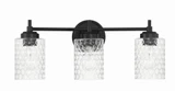 Claire 3 Light Bath Vanity 8.75 Inch Tall and 21.13 Inch Wide by Craftmade - 60503