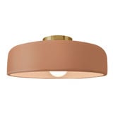 Radiance 1 Light Spire Semi Flush Mount 6.5 X 16 Wide by Justice Design - CER-6345