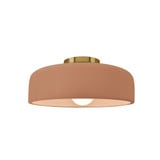 Radiance 1 Light Spire Semi Flush Mount 6 X 10 Inch Wide by Justice Design - CER-6340