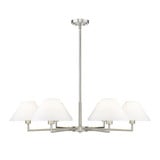 Leila 6 Light Chandelier In Modern Style 10.75 x 44 Inches Wide by Z-Lite - 744-44R