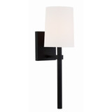 Bromley 1 Light Candle Style Wall Sconce by Crystorama - BRO-451