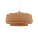 Radiance 1 Light Tier Pendant 5.25 Inch X 14.5 Inch Wide by Justice Design - CER-6543