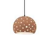 Perforated Globe 1 Light Cord Pendant 7.75 X 10 Inch Wide by Justice Design - CER-6583