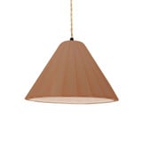Radiance 1 Light Fluted Cord Pendant 7 X 10.75 Inch Wide by Justice Design - CER-6600